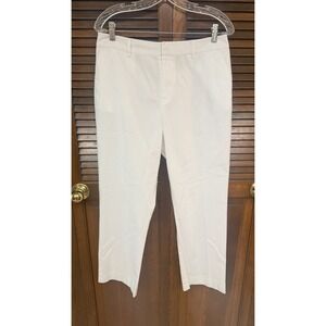 Lauren Ralph Lauren Petite White Ankle Pants Womens 10P Stretch Career Casual